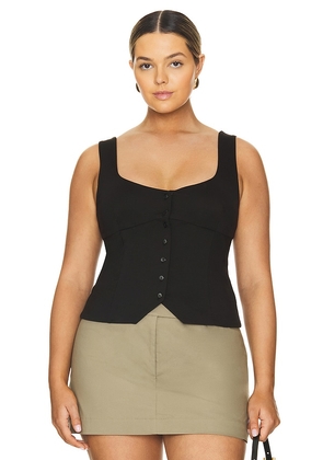 L'Academie by Marianna Evonne Top in Black. Size L. Also in M, S, XL.