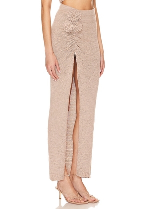 Lovers and Friends Joya Rosette Skirt in Beige. Size M. Also in L, S, XL.