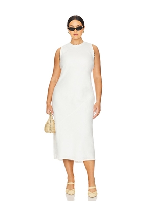 L'Academie by Marianna Lucie Midi Dress in Ivory. Size L. Also in M, S.