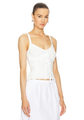 LPA Pipa Top in Ivory. Size L. Also in M, XL.