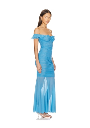 MAJORELLE Khalyla Gown in Blue. Size S. Also in L, M.