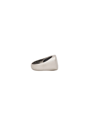 MIRANDA FRYE Dean Ring in Metallic Silver. Size 10. Also in 11.