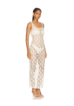 Lovers and Friends Penny Maxi Dress in Beige. Size L. Also in M, XL.