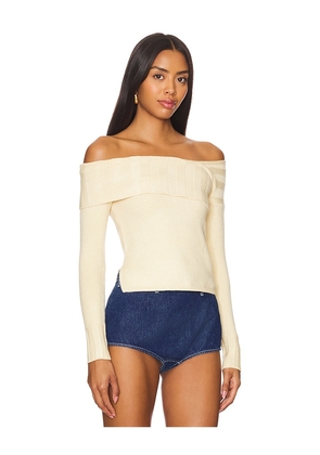 MORE TO COME Effie Sweater in Beige. Size L. Also in M, S, XS.