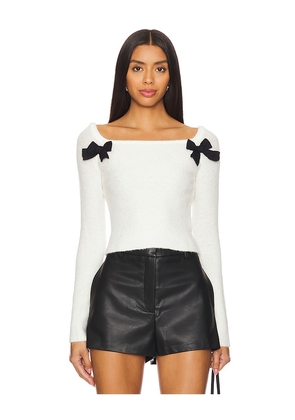 MAJORELLE Leonie Sweater in White. Size M. Also in S, XS.