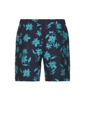 Original Penguin 7 All Over Print Swim Shorts in Black. Size L. Also in M, XL/1X.