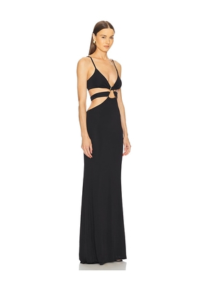 Michael Costello x REVOLVE x REVOVLE Milan Gown in Black. Size L. Also in M, S.