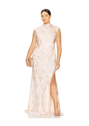 L'Academie by Marianna Avalon Maxi Dress in Blush. Size L. Also in M, S, XL, XXS.
