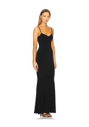 Norma Kamali Underwire Fishtail Gown in Black. Size L. Also in M, S, XL, XS, XXS.