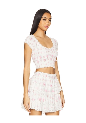 LoveShackFancy Cambron Top in White. Size L. Also in S, XS, XXS.