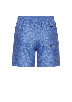 Maui and Sons Tribal Pool Short in Blue. Size L. Also in M, S.