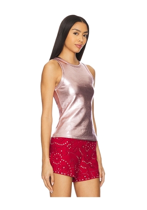 Never Fully Dressed Tank Top in Pink. Size L. Also in XL, XXXL.