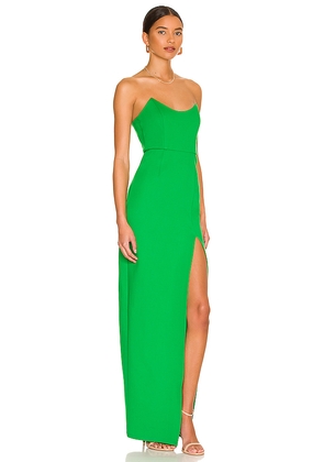 superdown Ryleigh Strapless Maxi Dress in Green. Size S. Also in L, M, XS, XXS.