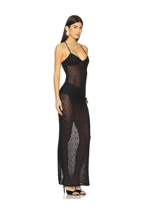 Michael Costello x REVOLVE Amelie Embellished Maxi Dress in Black. Size L. Also in M, S, XL.