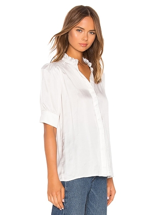 Selkie The Victorian Blouse in White. Size 1X. Also in 2X, 3X, 4X, 5X, 6X.