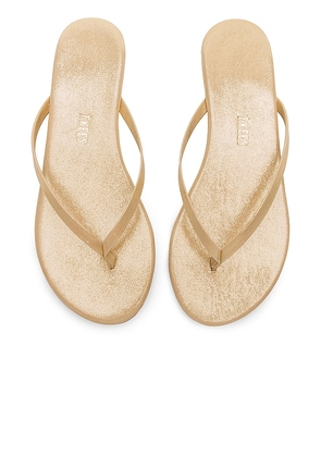 TKEES Glitters Flip Flop in Metallic Gold. Size 10. Also in 11, 5, 6, 7, 8, 9.