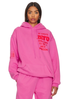 The Mayfair Group It Costs $0 Hoodie in Pink. Size L/XL. Also in M/L, S/M.