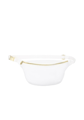 Stoney Clover Lane Classic Jumbo Fanny Pack in White.