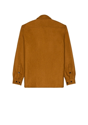 Schott CPO Wool Shirt in Brown. Size L. Also in S.