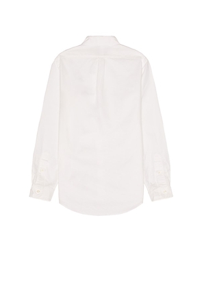 Polo Ralph Lauren Garment Dyed Oxford Shirt in White. Size L. Also in M, XL.