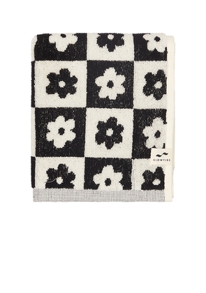 Slowtide Gigi Hand Towel in Black.