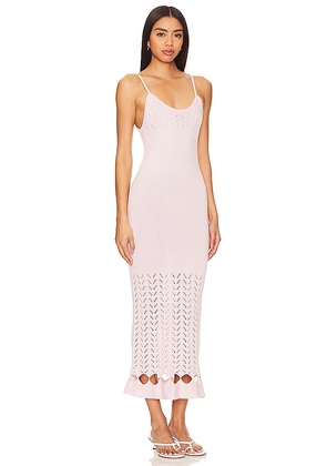 PEIXOTO Nora Knit Dress in Blush. Size L. Also in M, S, XL.