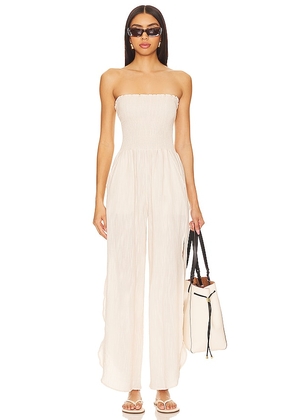 PEIXOTO Harriet Jumpsuit in Beige. Size M. Also in L, S, XL, XS.