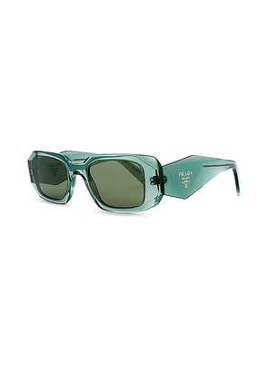 Prada Rectangle Sunglasses in Green.
