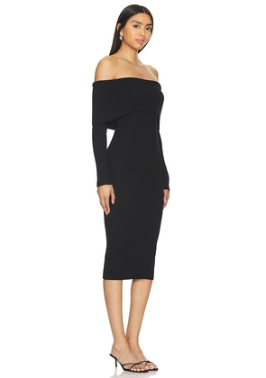 superdown Loraine Midi Dress in Black. Size L. Also in M, S, XS.