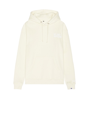 PrettyBoy Do Not Disturb Hooded Sweatshirt in Cream. Size L. Also in M, S, XL/1X.