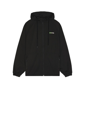 Rivvia Projects Classic Pursuit Spray Jacket in Black. Size L. Also in M.
