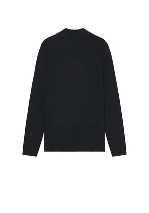 SAMSOE SAMSOE Guna Half Zip Sweater in Blue. Size L. Also in S, XL/1X.