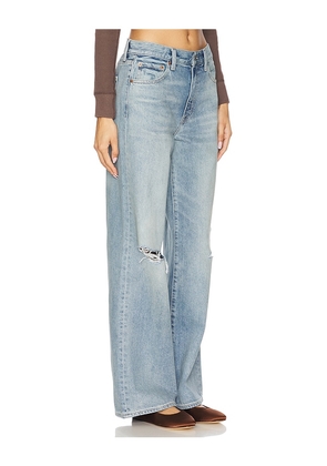 PISTOLA Hendrix Wide Leg Jeans in Blue. Size 24. Also in 25, 27, 29, 30, 31, 32.