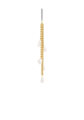 petit moments Alumieira Phone Charm in Metallic Gold.