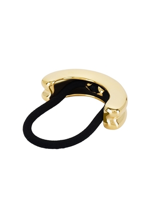 petit moments Beatriz Pony Cuff in Metallic Gold.