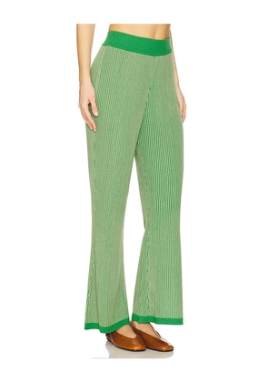 Sancia The Ceilia Knit Pant in Green. Size L. Also in M, S, XL, XS.