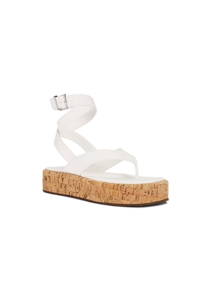 Schutz Tessie Sandal in White. Size 10. Also in 6, 6.5, 7.5, 8, 8.5, 9.5.