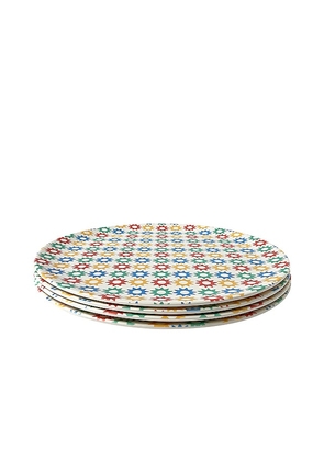 Xenia Taler Little Star Dinner Plates Set Of 4 in Multi.