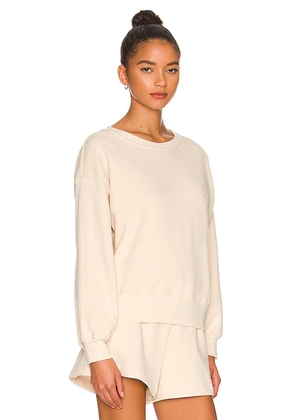 WellBeing + BeingWell Goldie Sweatshirt in Cream. Size L. Also in M, S, XL, XXS.