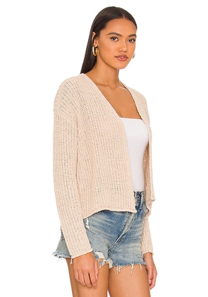 Velvet by Graham & Spencer Terrah Cardigan in Beige. Size L. Also in M, XL.