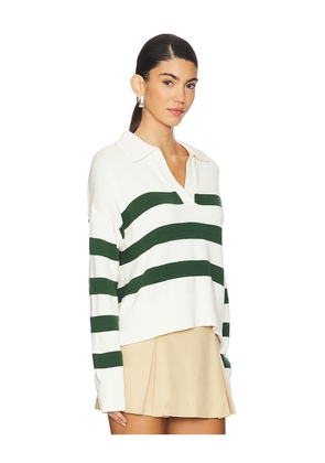 Velvet by Graham & Spencer Lucie Pullover in Green,Cream. Size L. Also in XL.