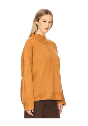 WeWoreWhat Oversized Funnel Neck Sweater in Brown. Size L. Also in M, S.
