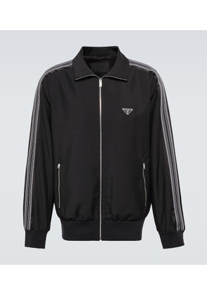 Prada Mohair and wool logo jacket
