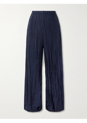 Joseph - Thoresby Crinkled Silk-habotai Wide-leg Pants - Blue - FR 32,FR 34,FR 36,FR 38,FR 40,FR 42,FR 44