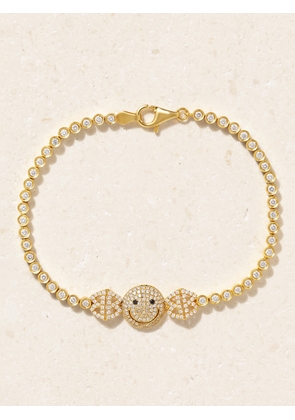 Lorraine Schwartz - 2b Happy Small 18-karat Gold Diamond Bracelet - One size