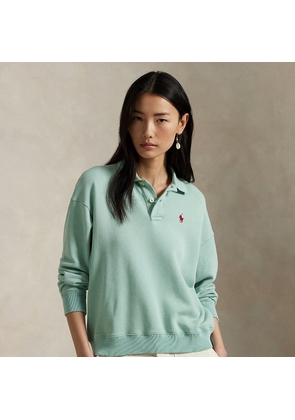 Lightweight Fleece Long-Sleeve Polo