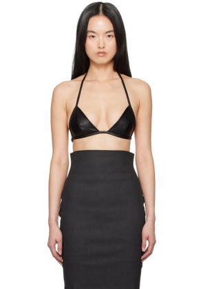 Rick Owens Black Hollywood Leather Bra