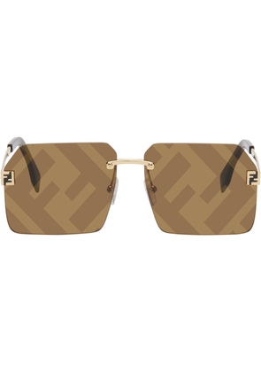 Fendi Gold Fendi Sky Sunglasses