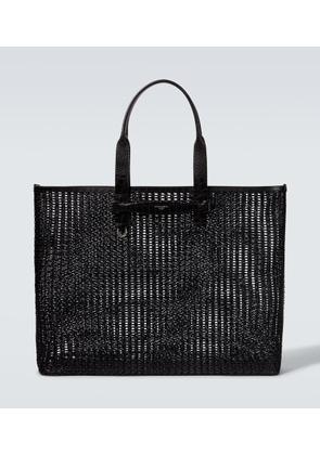 Dolce&Gabbana Adamo woven leather-trimmed shopper