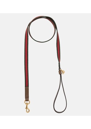 Gucci Web Stripe XS faux leather dog leash